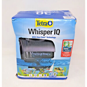 Tetra Whisper IQ Power Filter 175 GPH with Stay Clean Technology 30 Gallons NEW